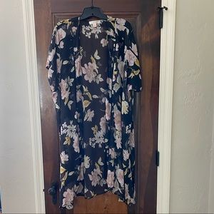 New Band of Gypsies Sheer Floral Kimono